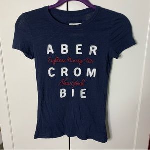 Abercrombie & Fitch Letterman Logo T-Shirt